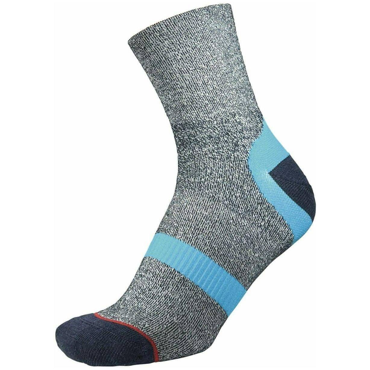 1000 Mile Approach Repreve Double Layer Mens Walking Socks - Navy