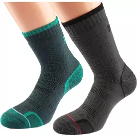 1000 Mile Twin Pack Walking Socks - Green