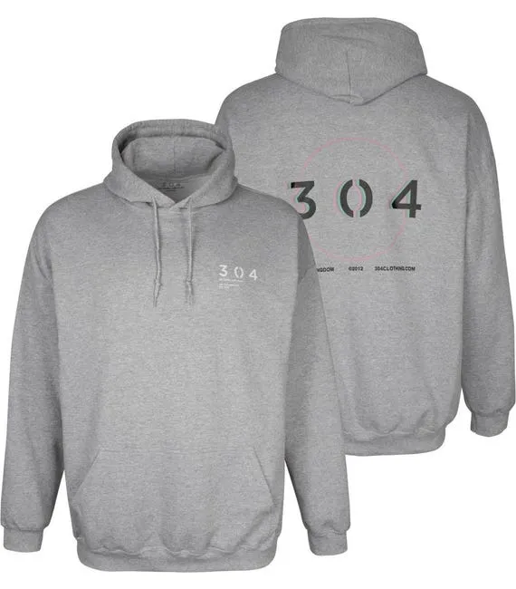 304 Circle Portal Hoody & Stamp Jogger Tracksuit Set - Grey