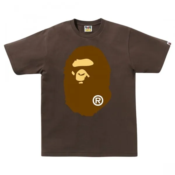 A Bathing Ape Men Big Ape Head Tee (brown)