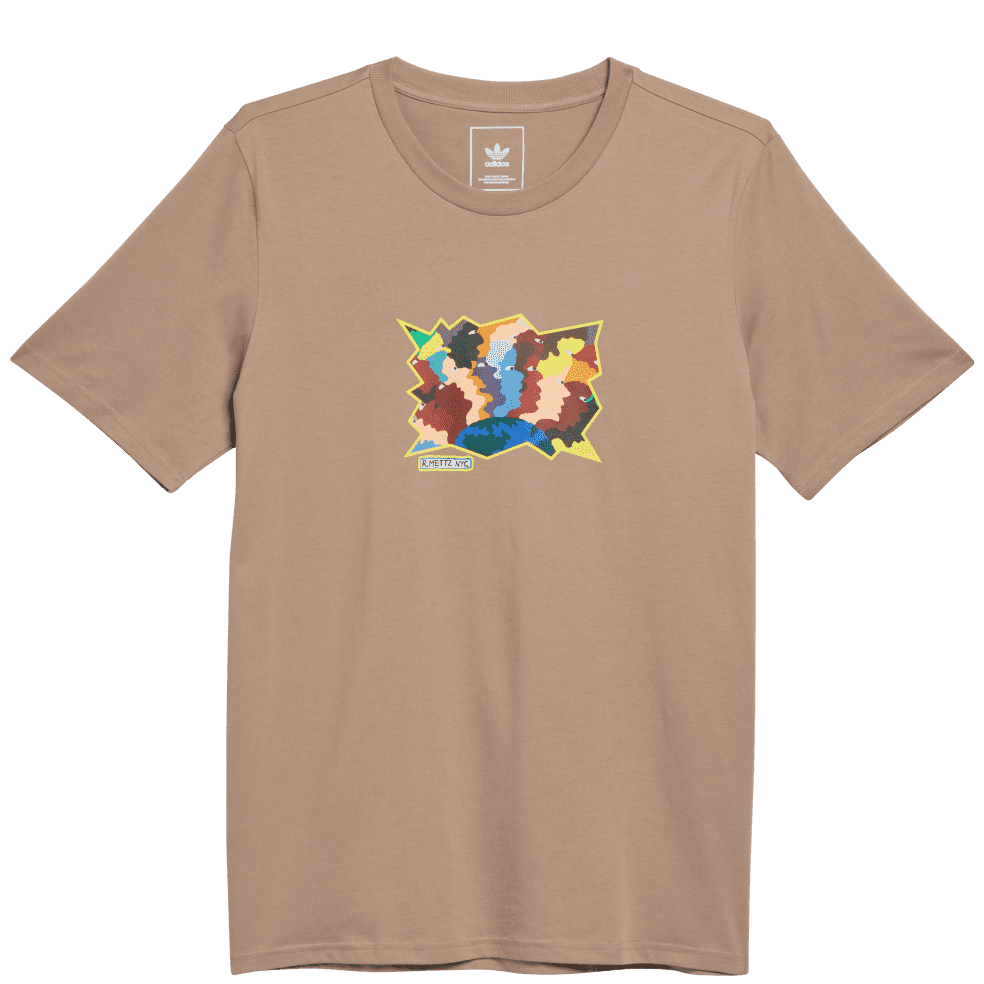 Adidas Mettz World Peeps Tee Chalky Brown