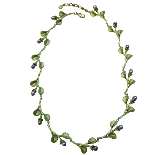 African Violet 16 Inch Adjustable Necklace by Michael Michaud