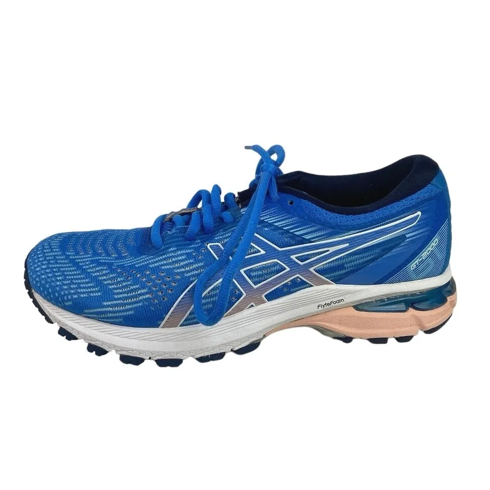 ASICS GT-2000 Womens Blue FlyteFoam Lace Up Athletic Sneakers Running Shoes 6.5