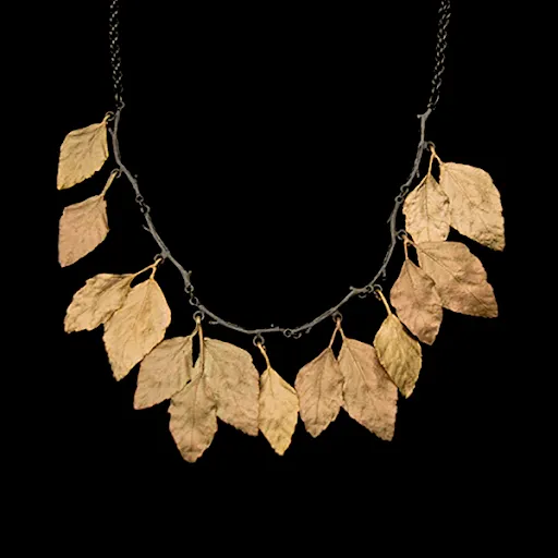 Autumn Birch 18 Inch Adjustable Statement Necklace by Michael Michaud