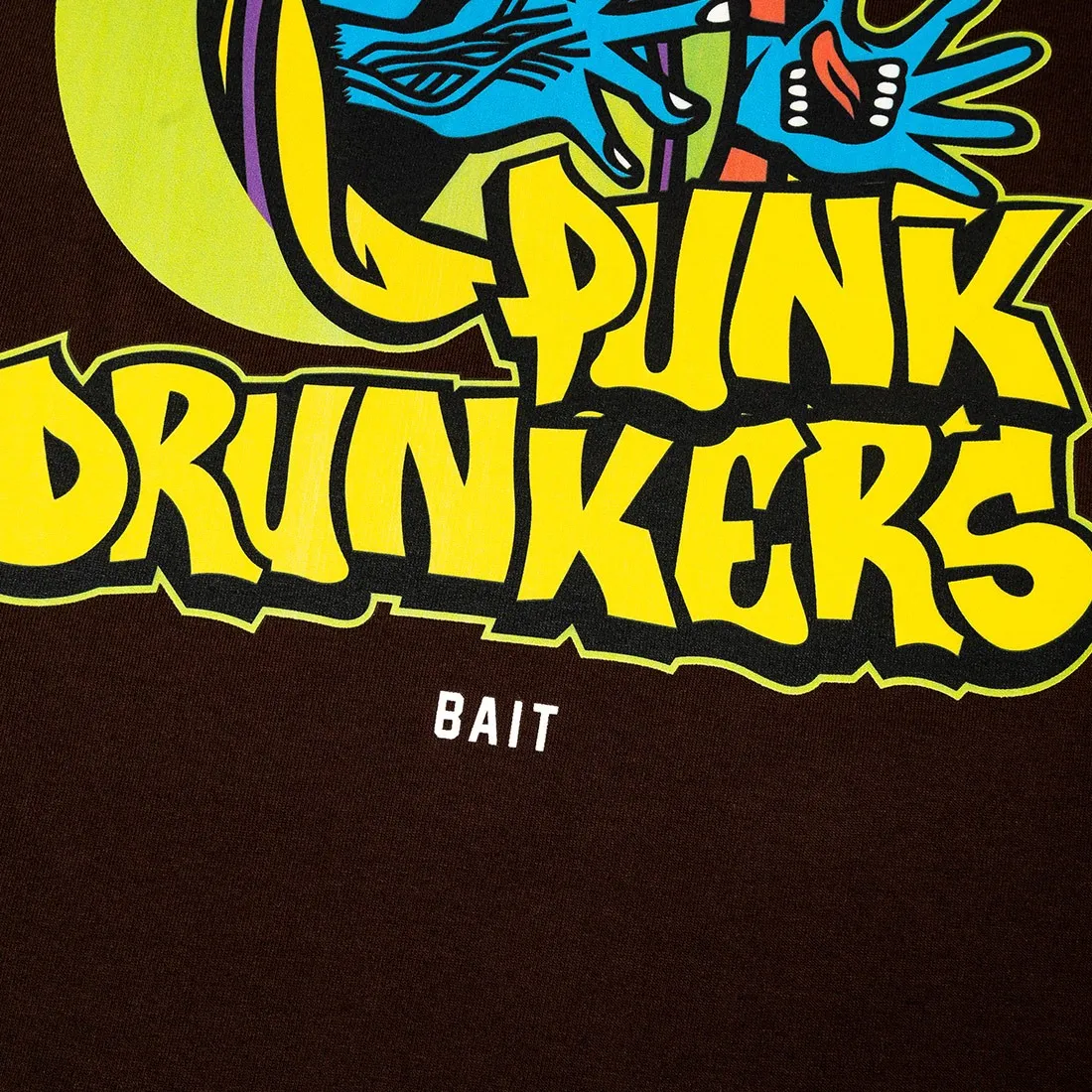 BAIT x Punk Drunkers Men Japanese Man Tee (brown)