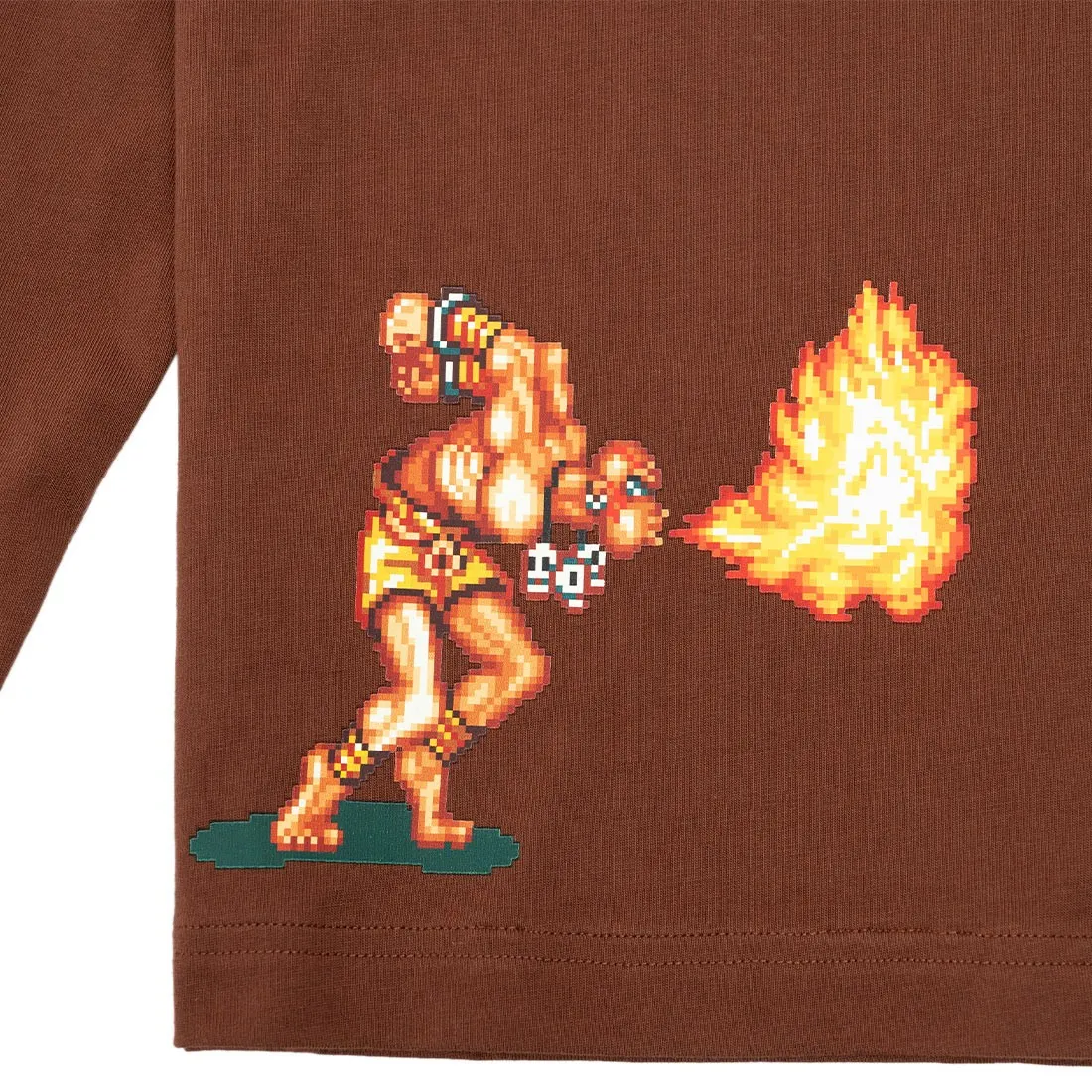 BAIT x Street Fighter Men Select Your Fighter Dhalsim Long Sleeve Tee (brown)