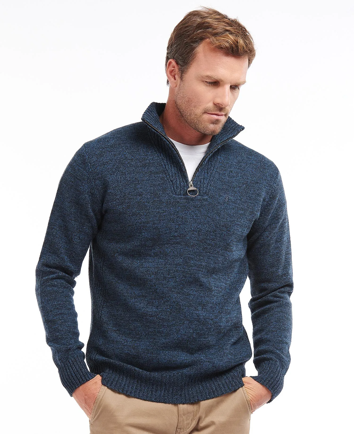 Barbour Essential Lambswool Half Zip Jumper