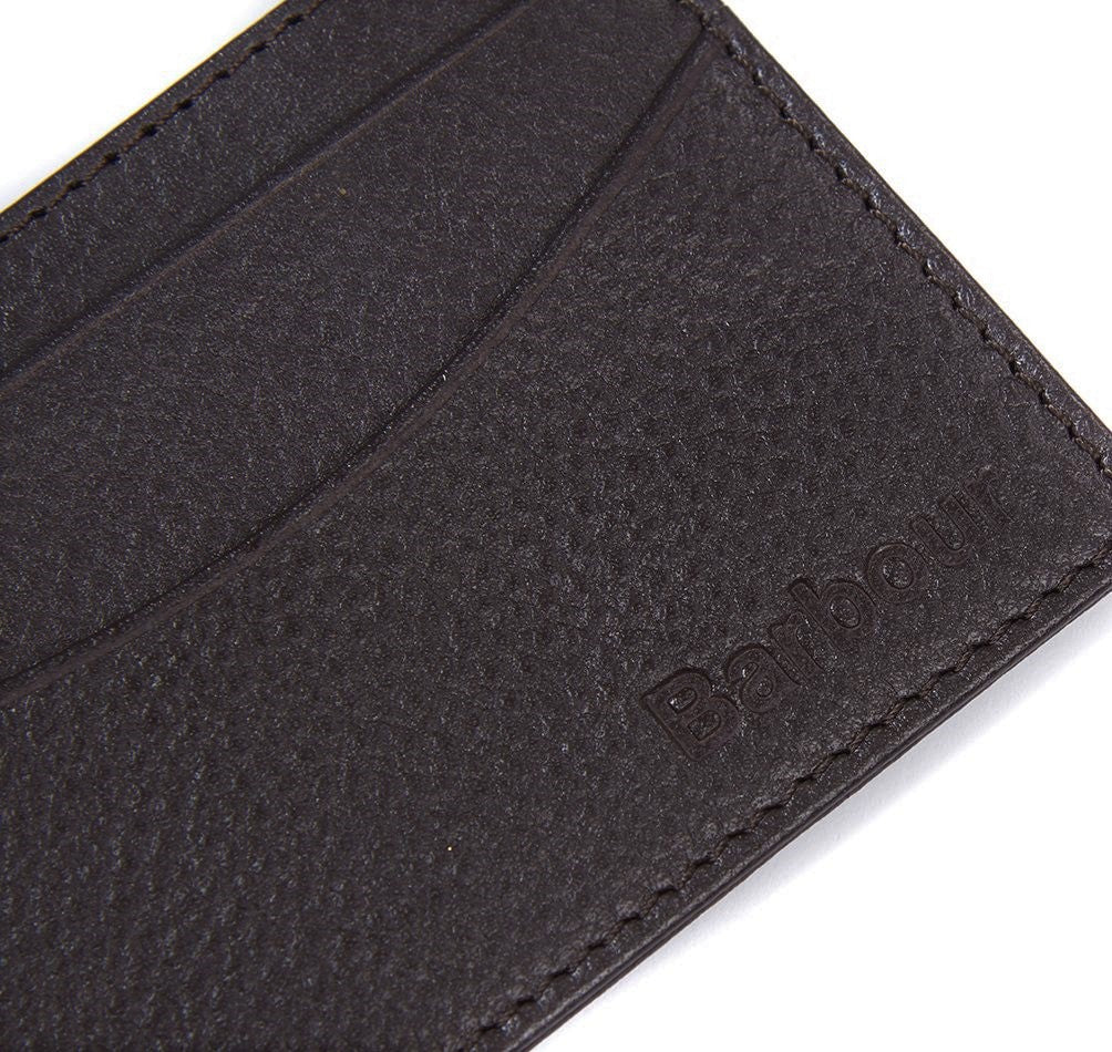 Barbour Men's Amble Leather Credit Card Holder Wallet