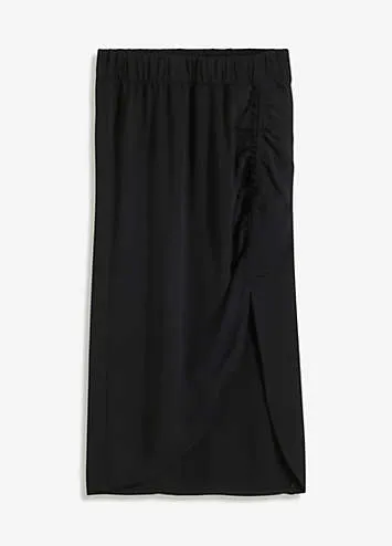 bonprix Ruched Midi Skirt | Grattan