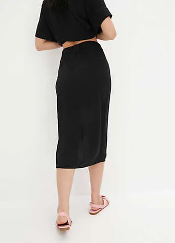 bonprix Ruched Midi Skirt | Grattan