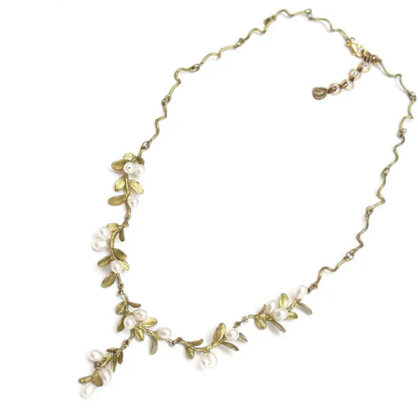 Boxwood 16 Inch Adjustable Twig Necklace by Michael Michaud