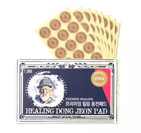 BS Company Premium Healing Dong Jeon Pad 120 pcs Circle Medicated Pain Relief Patches Small Size Body Health