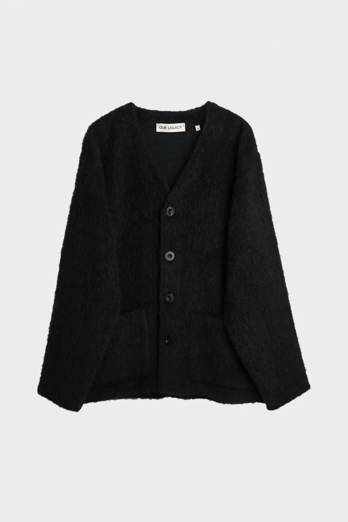 Cardigan - Black Mohair