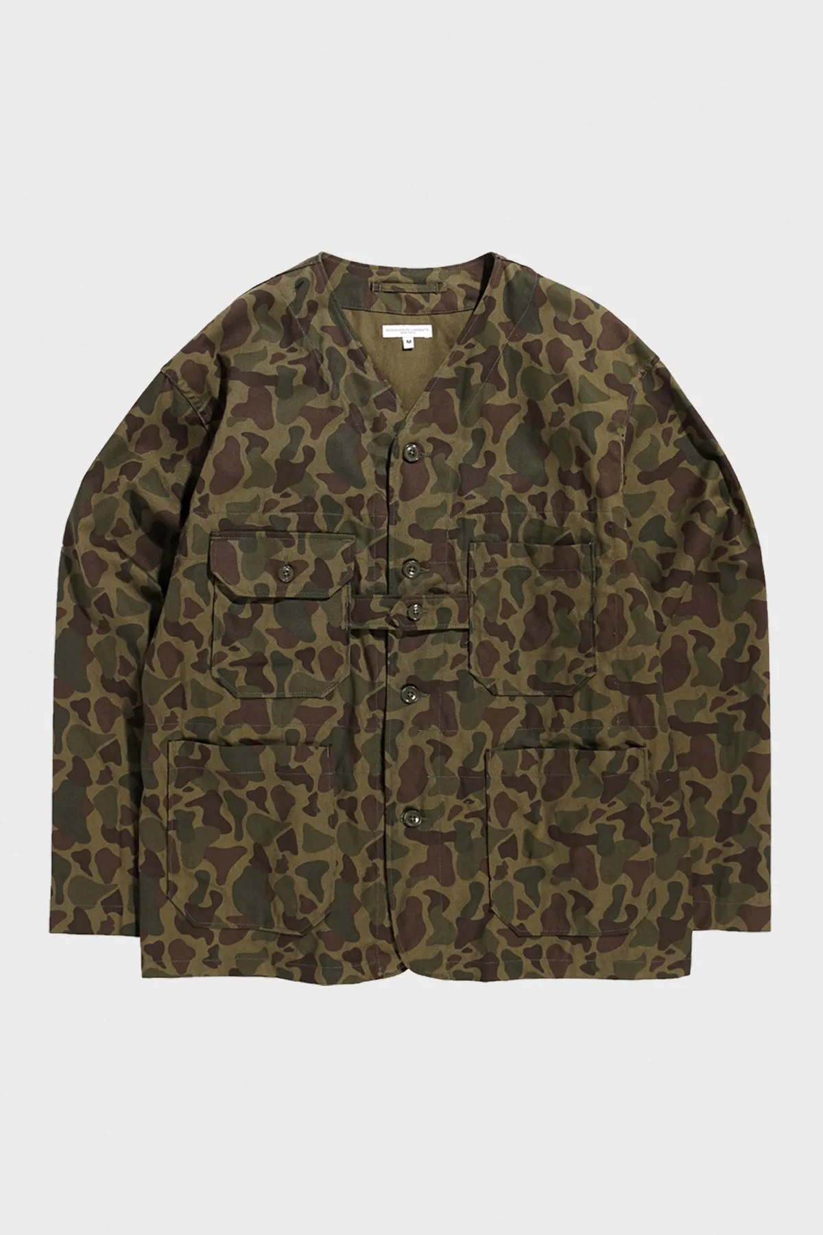 Cardigan Jacket - Olive Camo 6.5oz Flat Twill