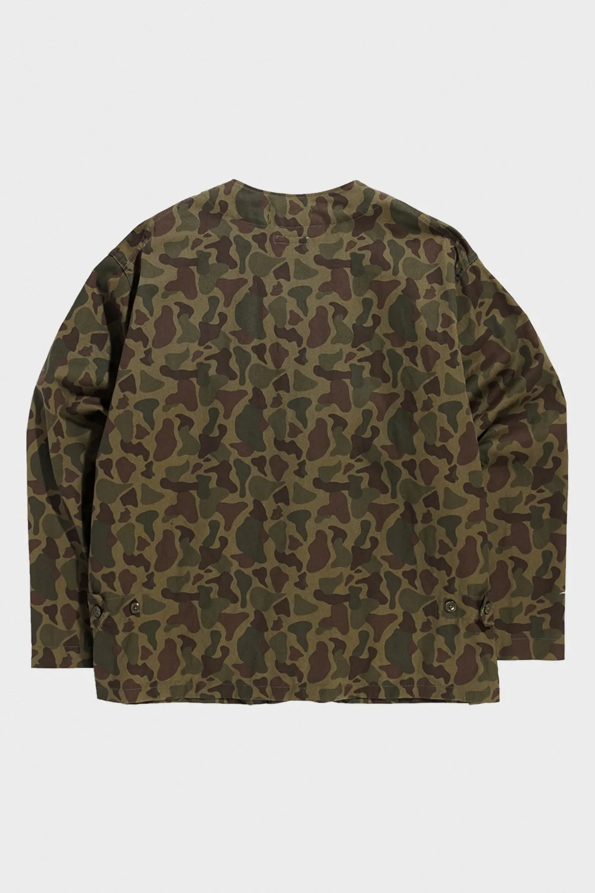 Cardigan Jacket - Olive Camo 6.5oz Flat Twill