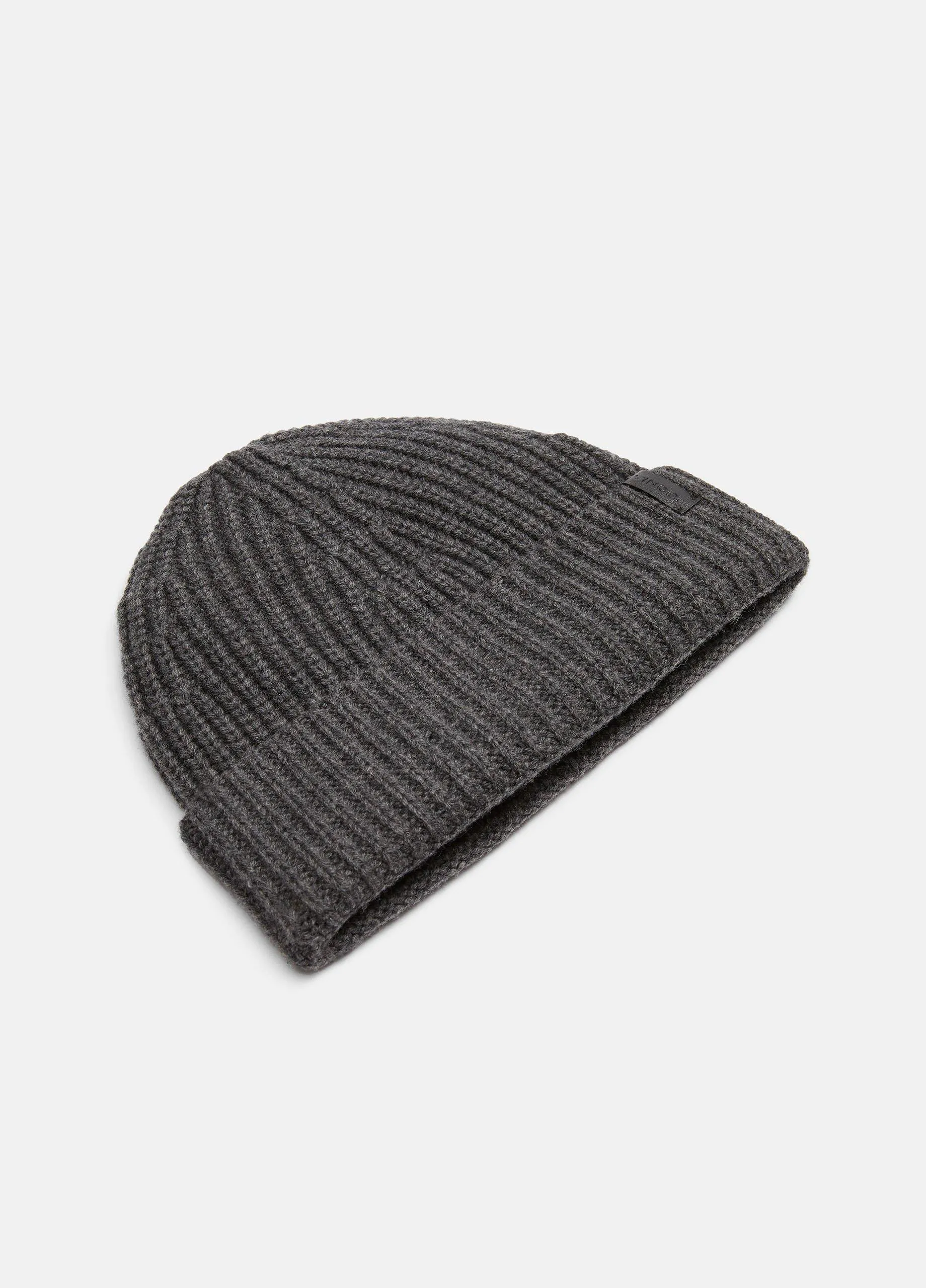 Cashmere Shaker-Stitch Beanie