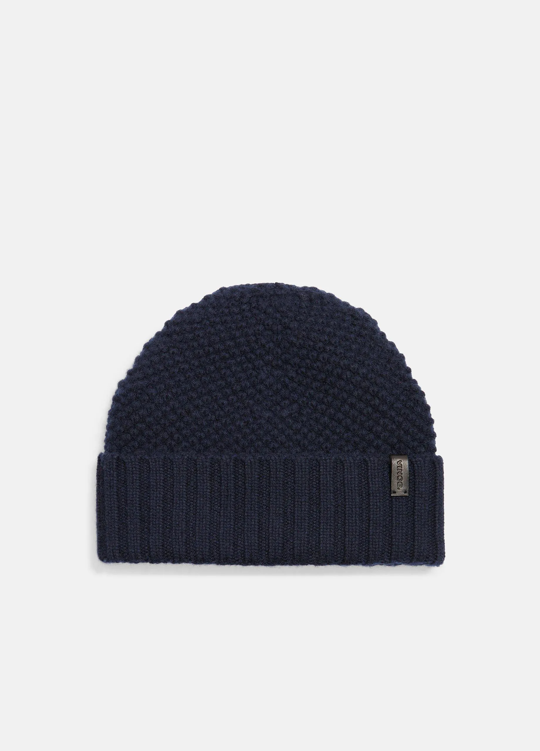 Cashmere Tuck-Stitch Beanie