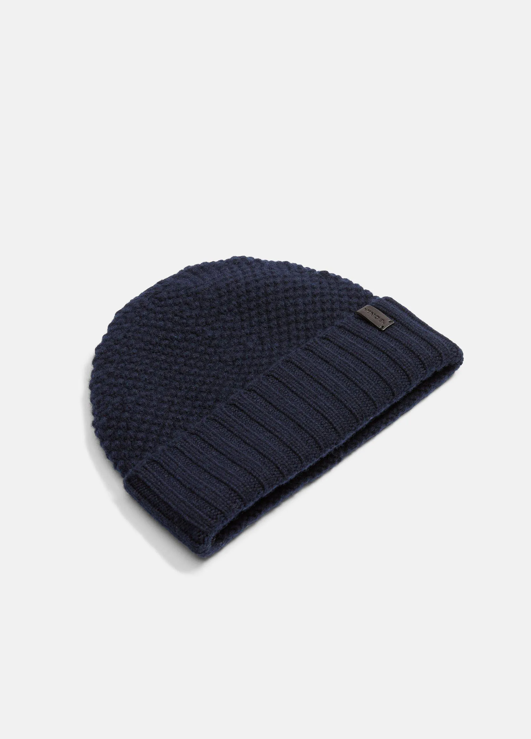 Cashmere Tuck-Stitch Beanie