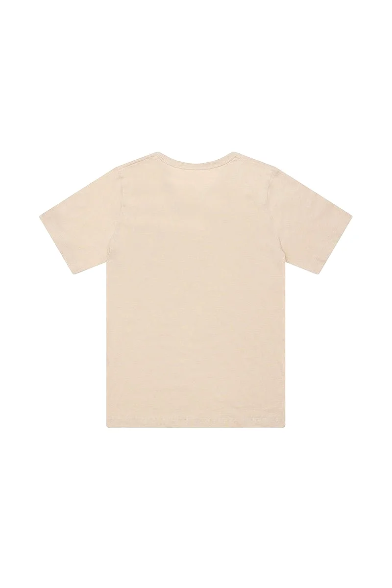 CHAMPON JUNIOR GRAPHIC BEIGE TEE