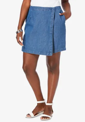 Classic Cotton Denim Skort