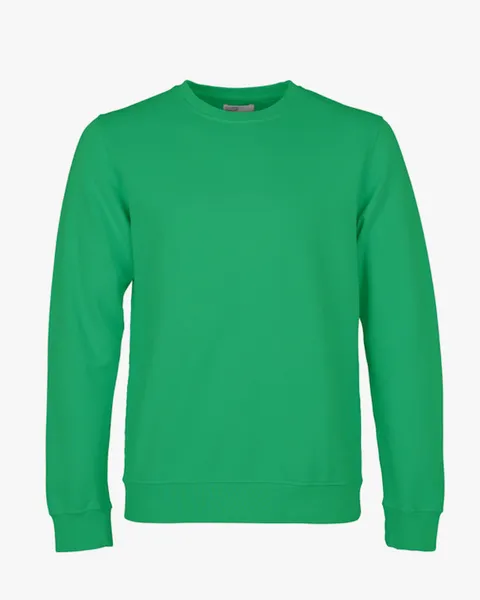 COLORFUL STANDARD MENS ORGANIC CREW SWEATSHIRT KELLY GREEN