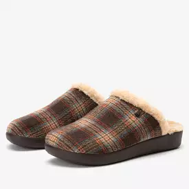 Comfee Plaidly Brown Slipper