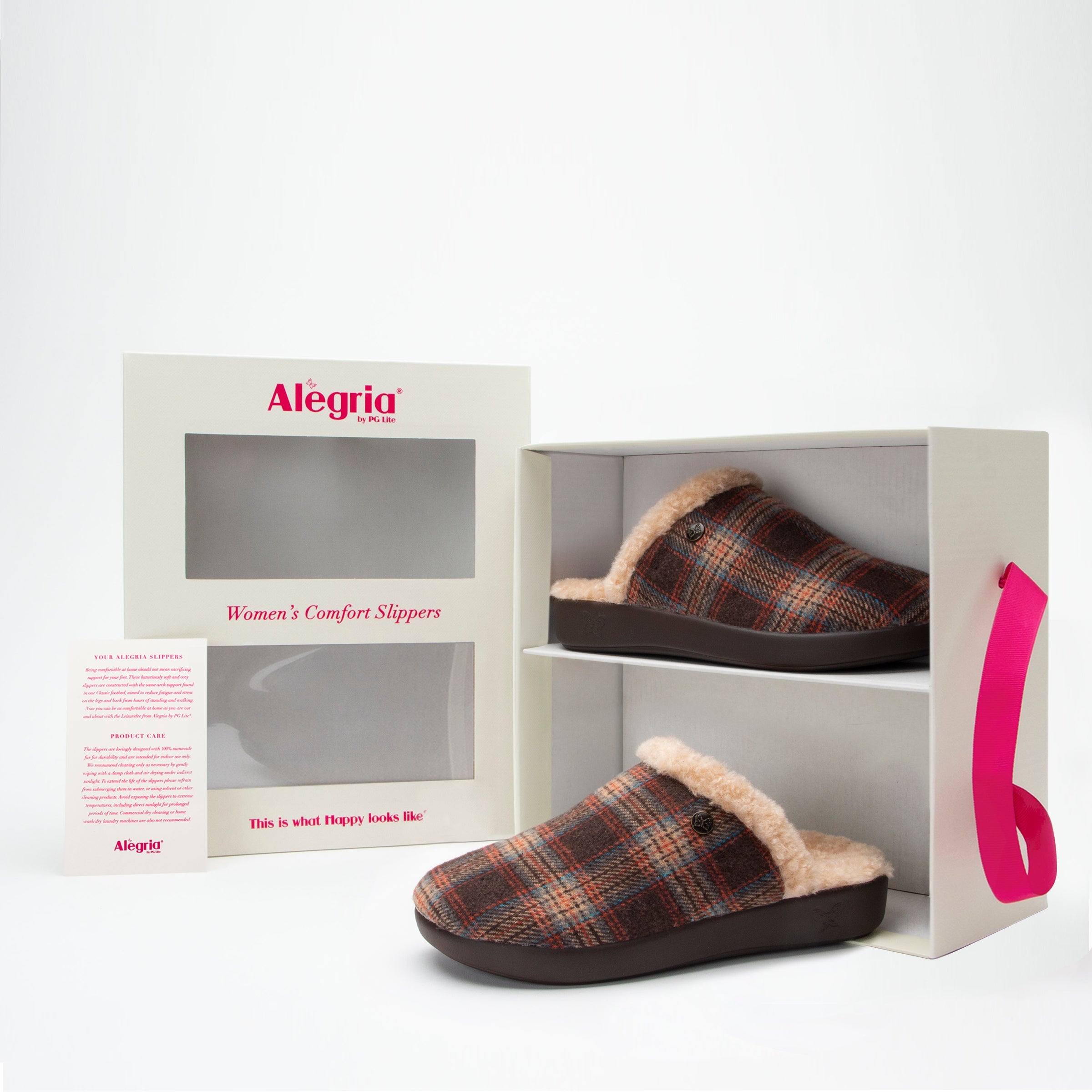 Comfee Plaidly Brown Slipper