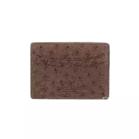 Credit Card Case – Ostrich :: Sienna