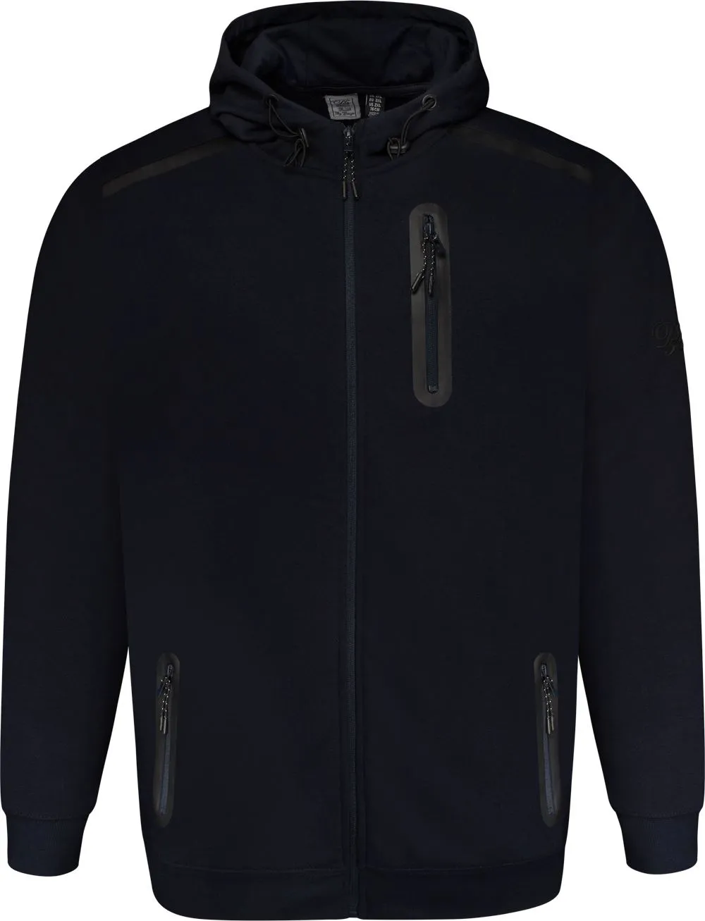 D555 Gabriel Couture Zip Through Hoodie - Navy