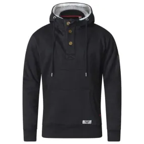 D555 Lorenzo Hoody With Fur Hood Black