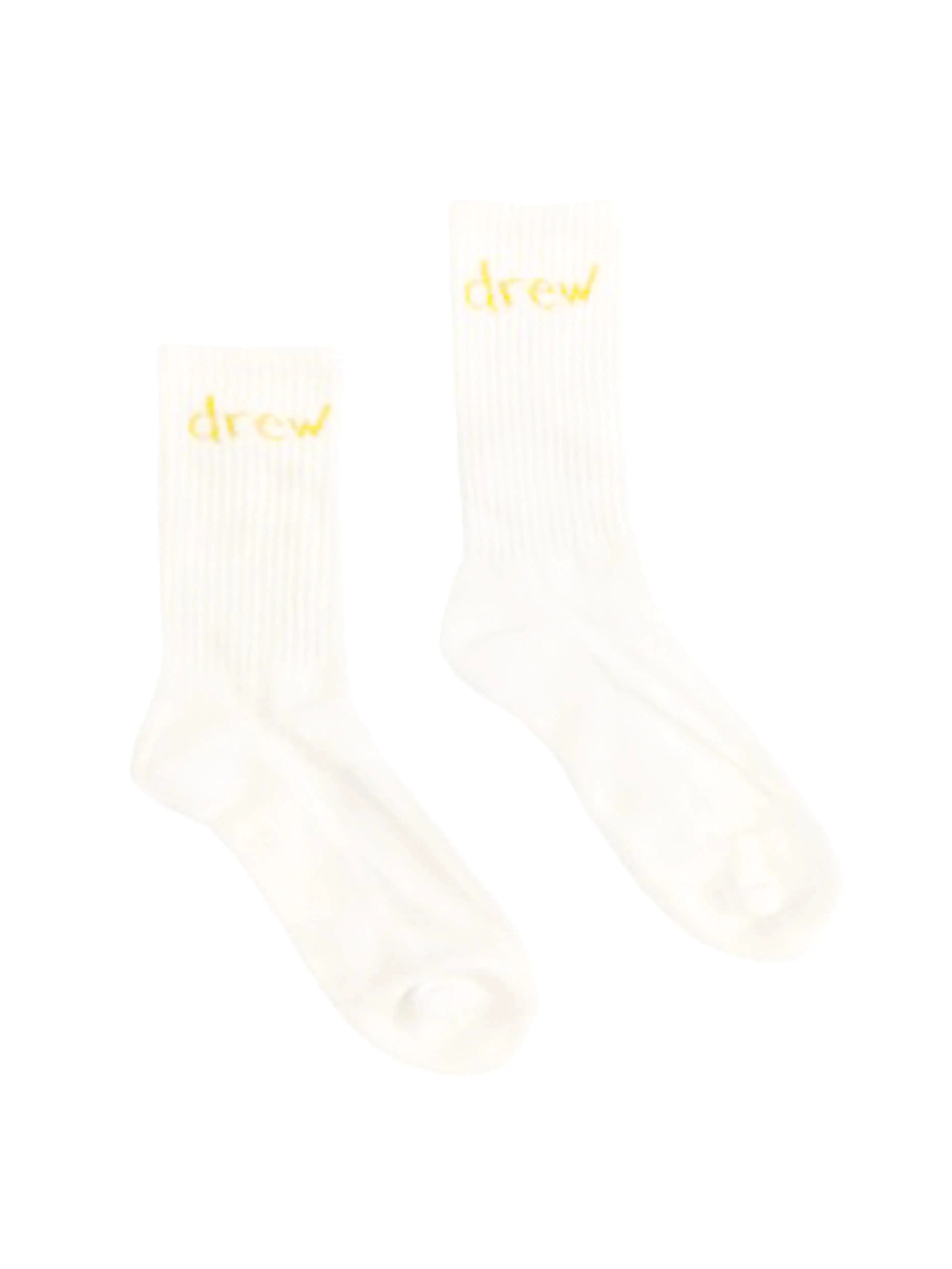 Drew House Scribble Logo Socks White