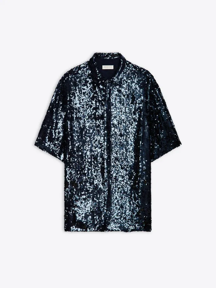 Dries Van Noten  |Blended Fabrics Long Sleeves Plain Designers Shirts