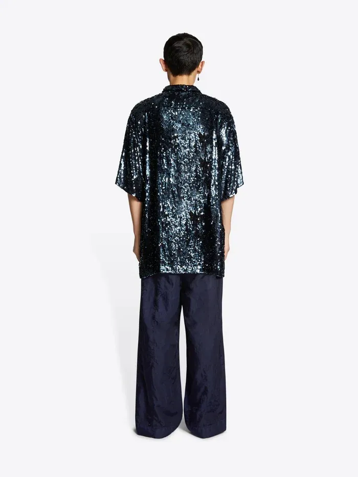 Dries Van Noten  |Blended Fabrics Long Sleeves Plain Designers Shirts