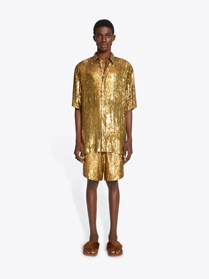 Dries Van Noten  |Blended Fabrics Long Sleeves Plain Designers Shirts