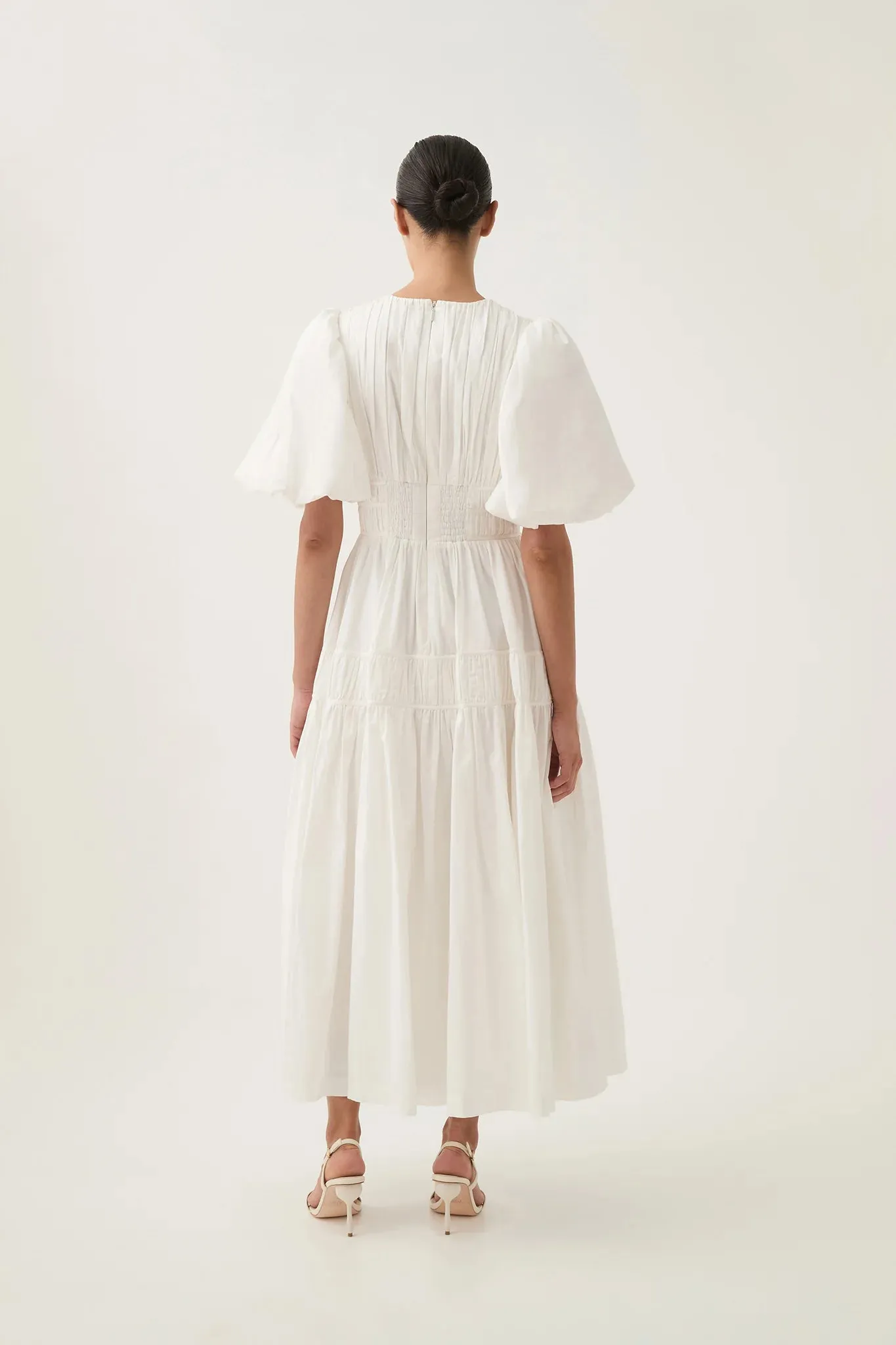 Fallingwater Ruched Midi Dress