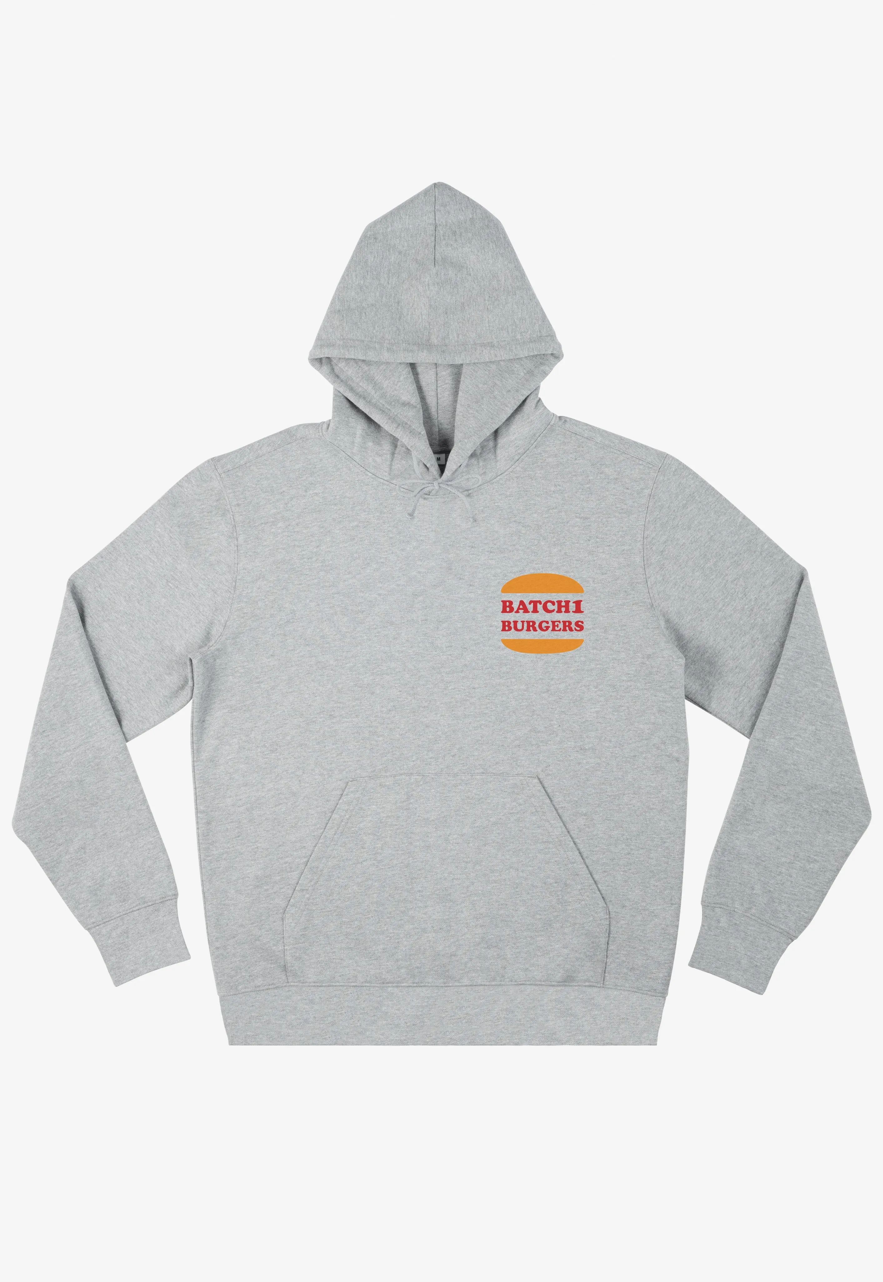 Flamin’ Hotline Burger Hoodie in Grey