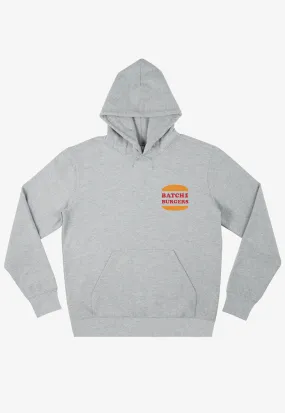 Flamin’ Hotline Burger Hoodie in Grey