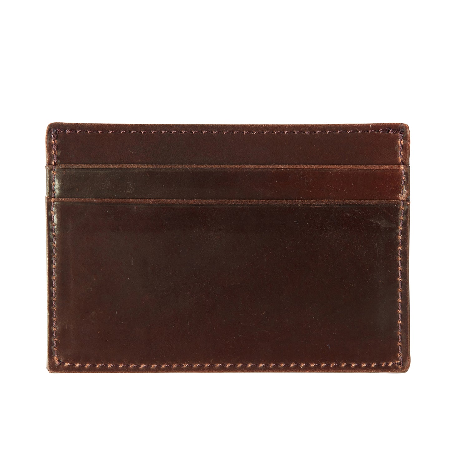 Flat Card Case - Cordovan :: Cognac