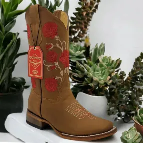 Flowered Women's Cowboy Boots