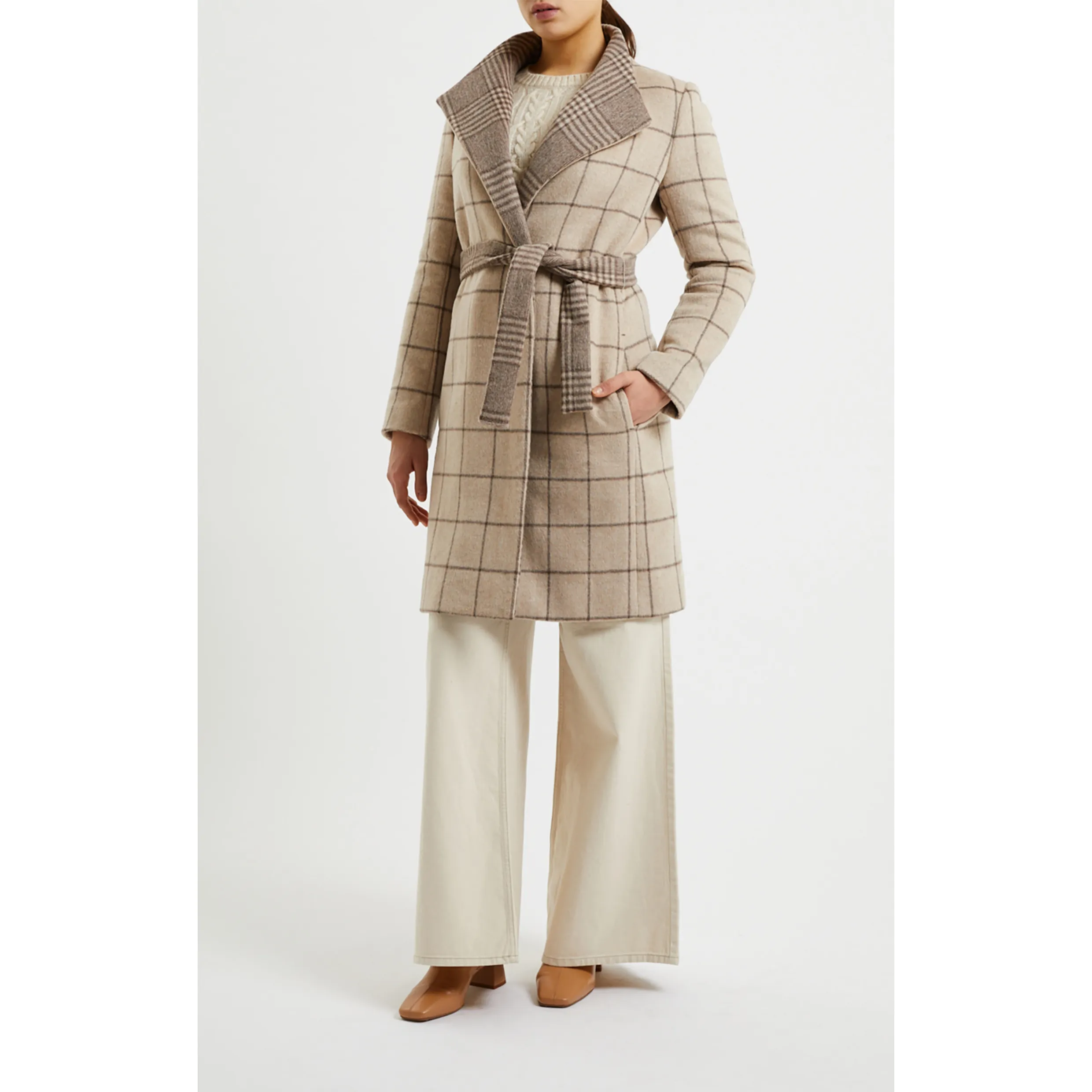 French Connection Fran Wool Belted Coat 70VNC