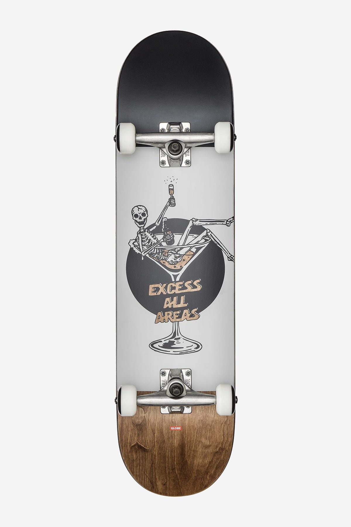 G1 Excess - White/Brown - 8.0 Complete Skateboard