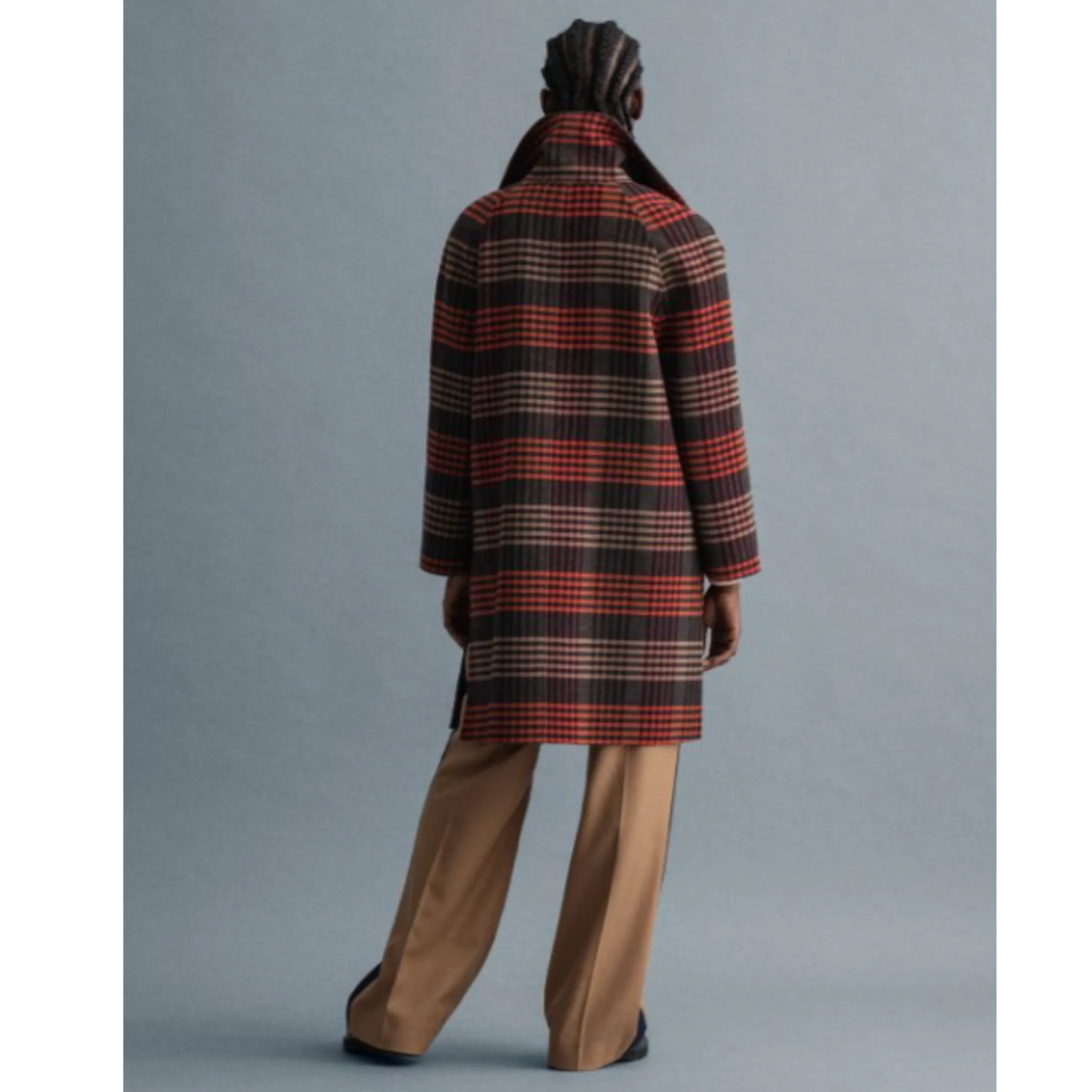 GANT Check Reversible A-Line Coat 1052