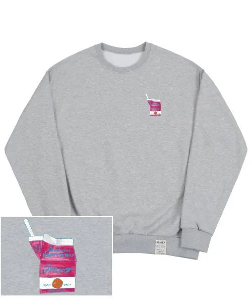 GRAVER  |[GRAVER]★DOT SMILE MILK PACK SWEATSHIRT