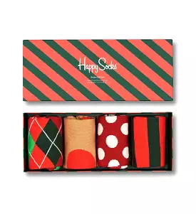 Happy Socks 'Hoilday Classics' Crew Sock Gift Set (4-Pairs)