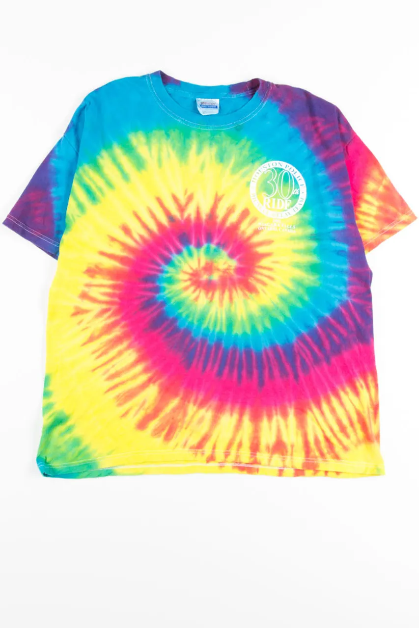 Houston Police Bicycle Team Tie Dye Tee