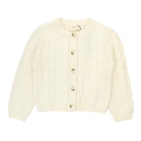 Hush Cream Adeline Cable Knitted Cardigan