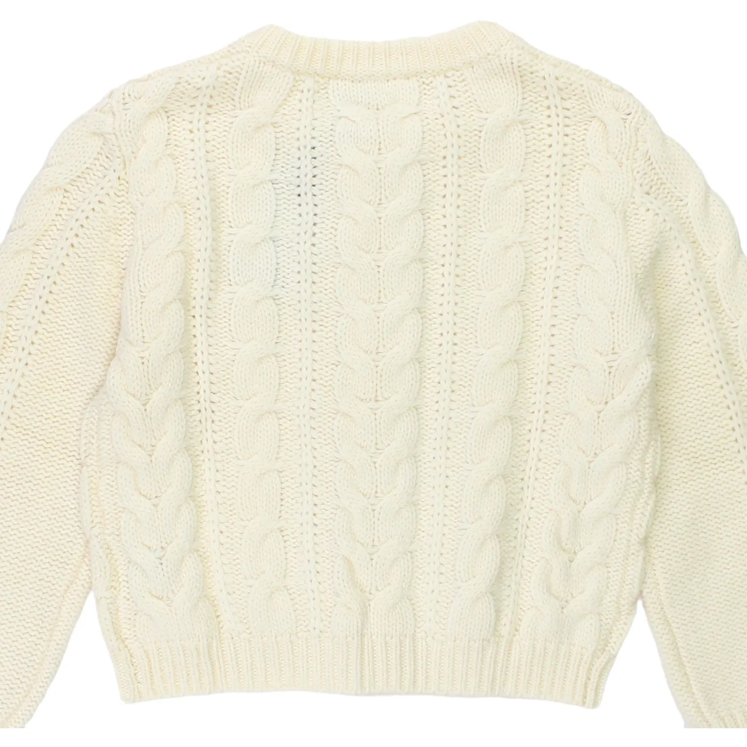 Hush Cream Adeline Cable Knitted Cardigan