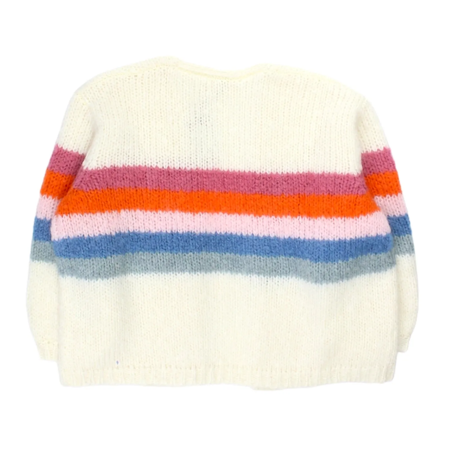 Hush Ecru/Multi Rainbow Chunky Cardigan