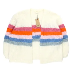 Hush Ecru/Multi Rainbow Chunky Cardigan