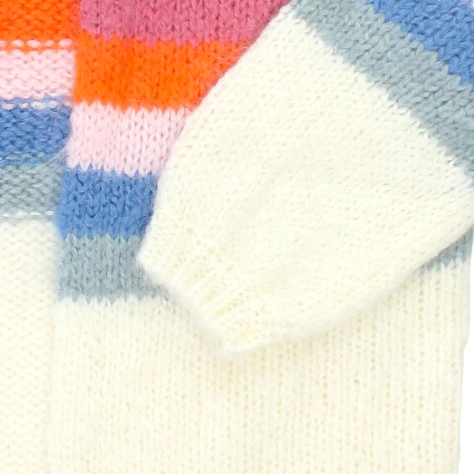 Hush Ecru/Multi Rainbow Chunky Cardigan